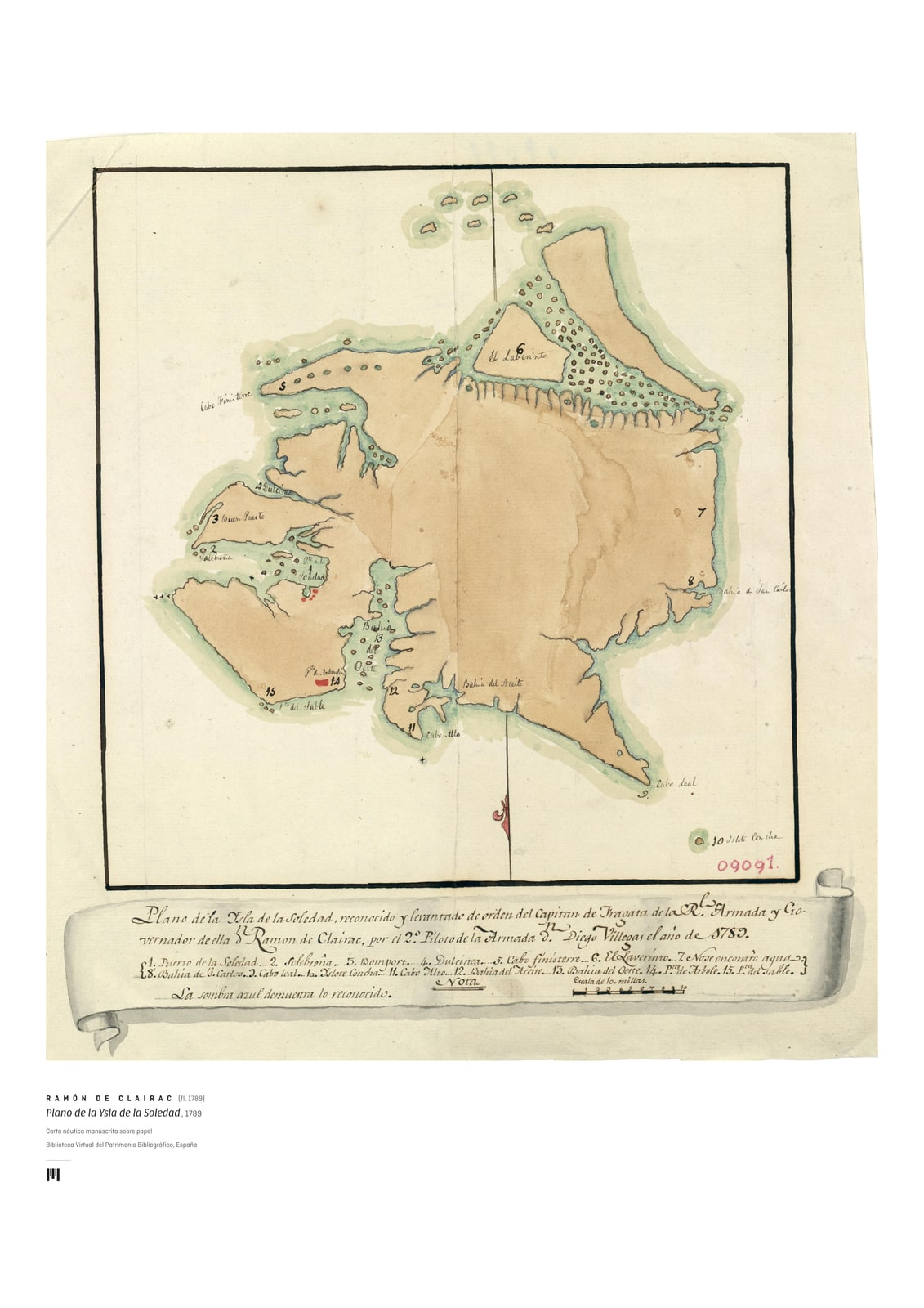 Isla de la Soledad, Clairac 1789