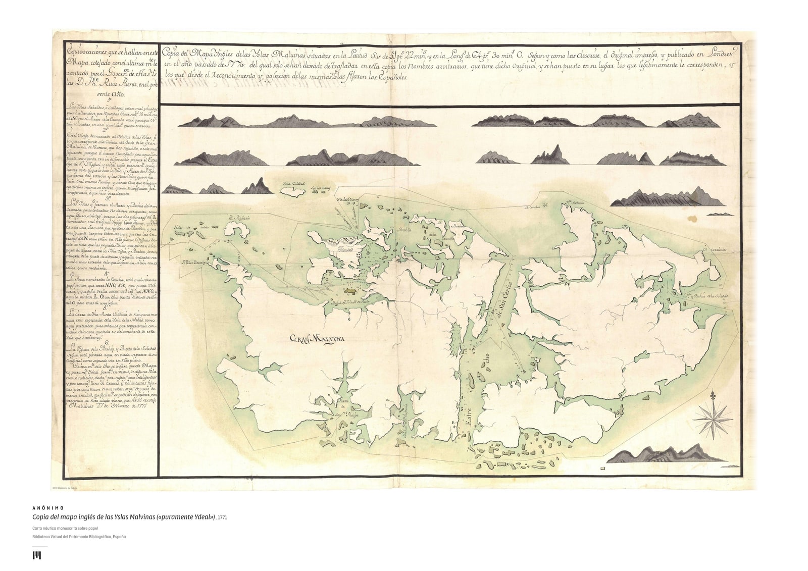 «Puramente Ydeal», 1771