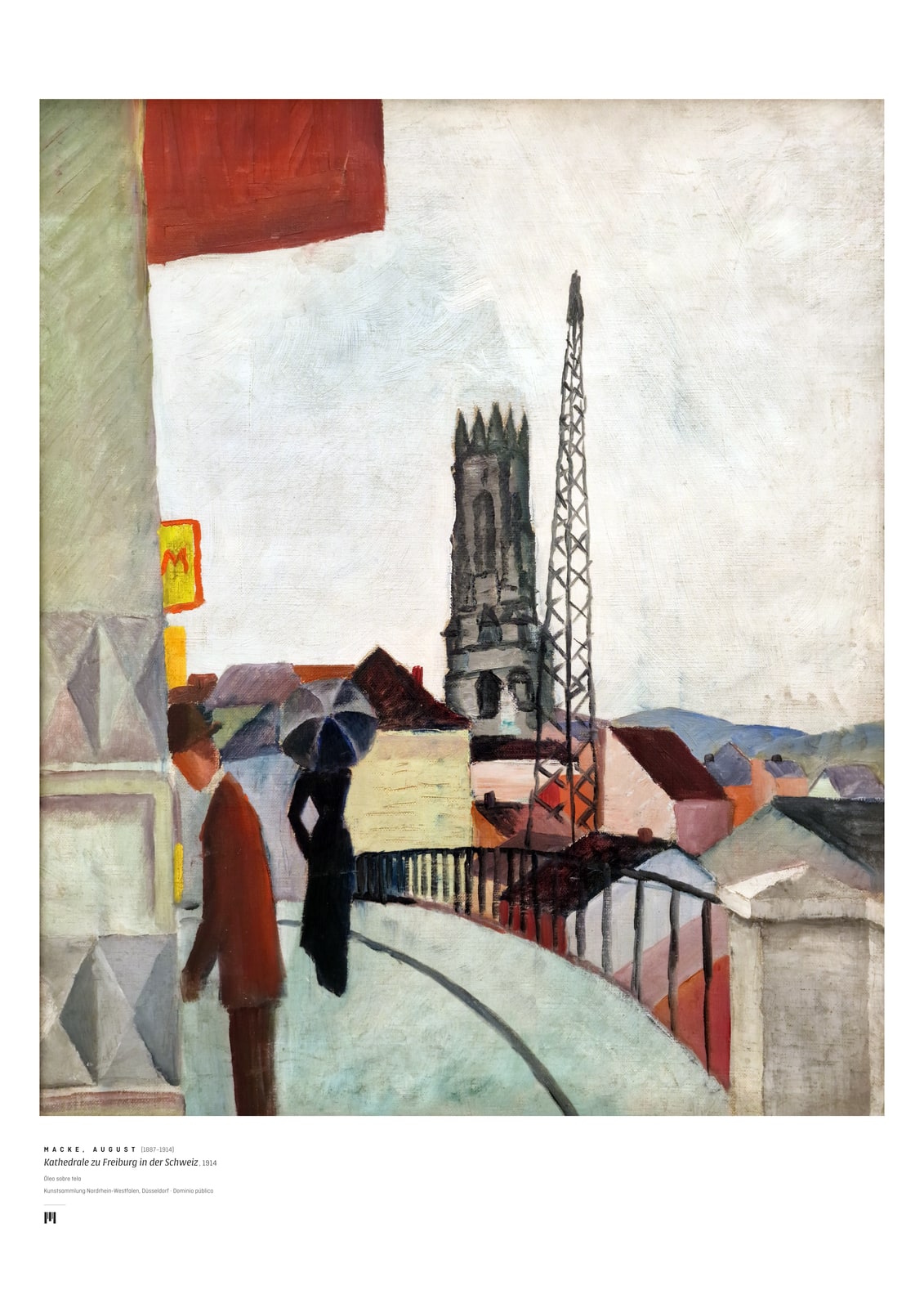 Kathedrale zu Freiburg in der Schweiz (1914)