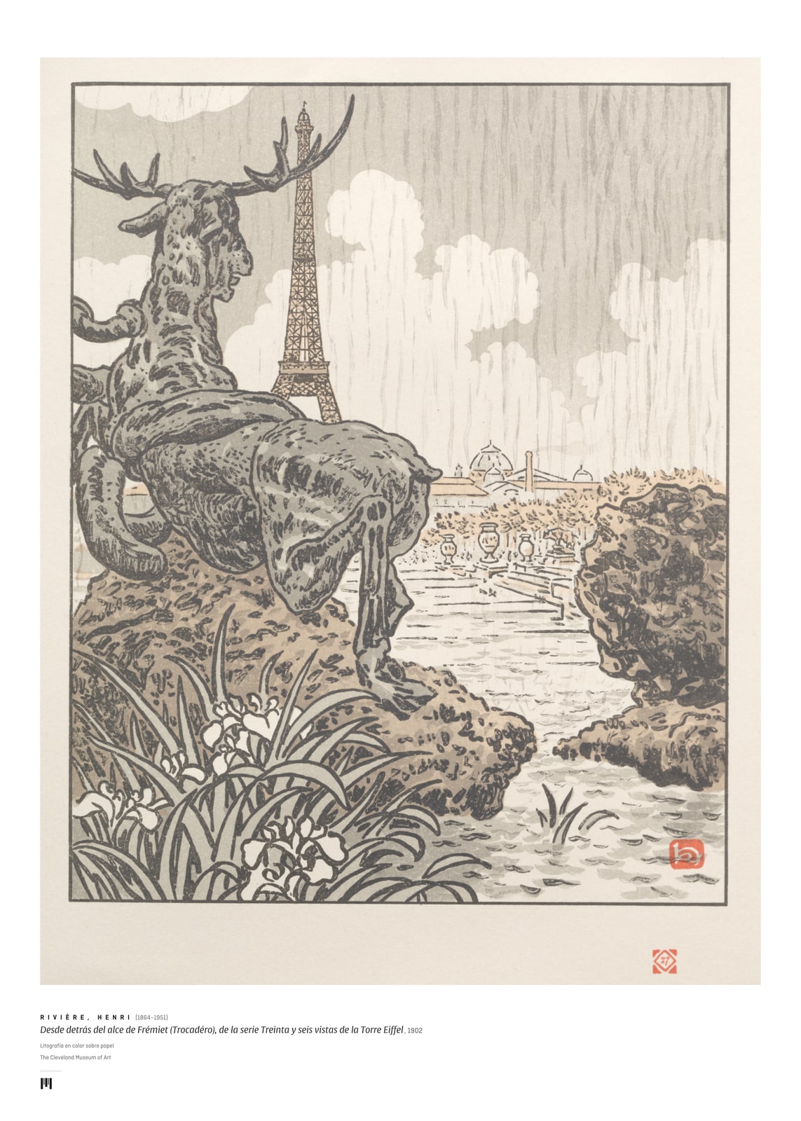Desde detrás del alce de Frémiet (1902)